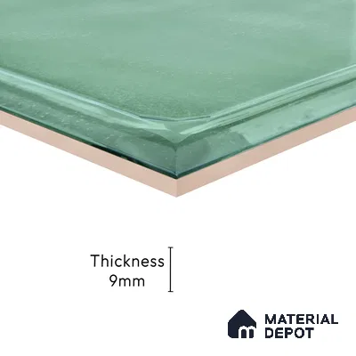 Subway Wall Tile TL 06439 G Glaciera Verdant Plain 8 x 8 inch Ceramic Glossy Finish - 6 mm | 24 Random Design | Suitable for Accent / Feature Walls, Bathroom, Kitchen Wall & Backsplashes (Sample)