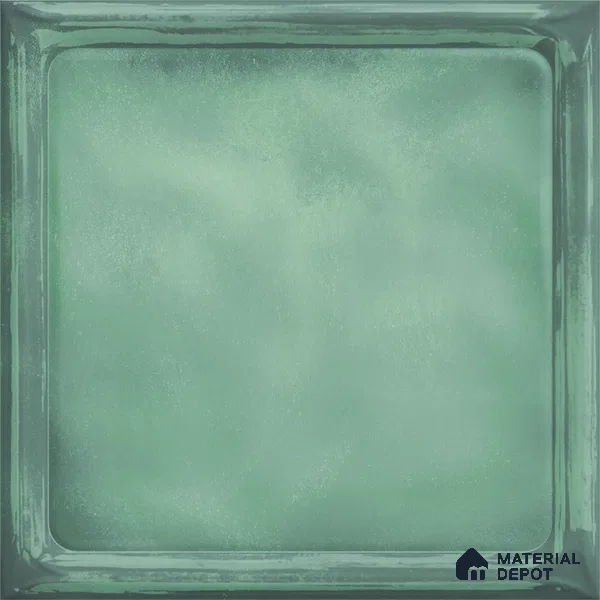 Subway Wall Tile TL 06439 G Glaciera Verdant Plain 8 x 8 inch Ceramic Glossy Finish - 6 mm | 24 Random Design | Suitable for Accent / Feature Walls, Bathroom, Kitchen Wall & Backsplashes (Sample)