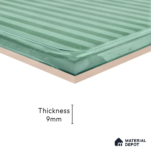 Subway Wall Tile TL 06439 H Glaciera Verdant Decore 8 x 8 inch Ceramic Glossy Finish - 6 mm | 24 Random Design | Suitable for Accent / Feature Walls, Bathroom, Kitchen Wall & Backsplashes (Sample)
