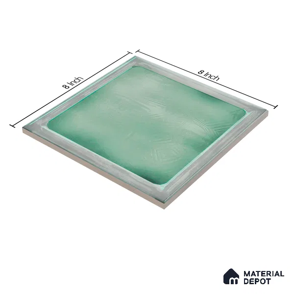 Subway Wall Tile TL 06439 I Glaciera Forest Plain 8 x 8 inch Ceramic Glossy Finish - 6 mm | 24 Random Design | Suitable for Accent / Feature Walls, Bathroom, Kitchen Wall & Backsplashes (Sample)