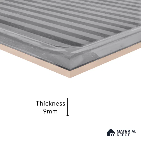 Subway Wall Tile TL 06439 L Glaciera Slate Decore 8 x 8 inch Ceramic Glossy Finish - 6 mm | 24 Random Design | Suitable for Accent / Feature Walls, Bathroom, Kitchen Wall & Backsplashes (Sample)