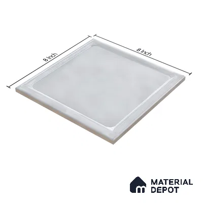 Subway Wall Tile TL 06439 M Glaciera Pearl 8 x 8 inch Ceramic Glossy Finish - 6 mm | 24 Random Design | Suitable for Accent / Feature Walls, Bathroom, Kitchen Wall & Backsplashes (Sample)