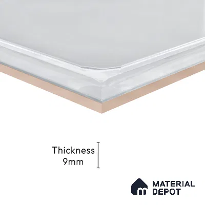 Subway Wall Tile TL 06439 M Glaciera Pearl 8 x 8 inch Ceramic Glossy Finish - 6 mm | 24 Random Design | Suitable for Accent / Feature Walls, Bathroom, Kitchen Wall & Backsplashes (Sample)