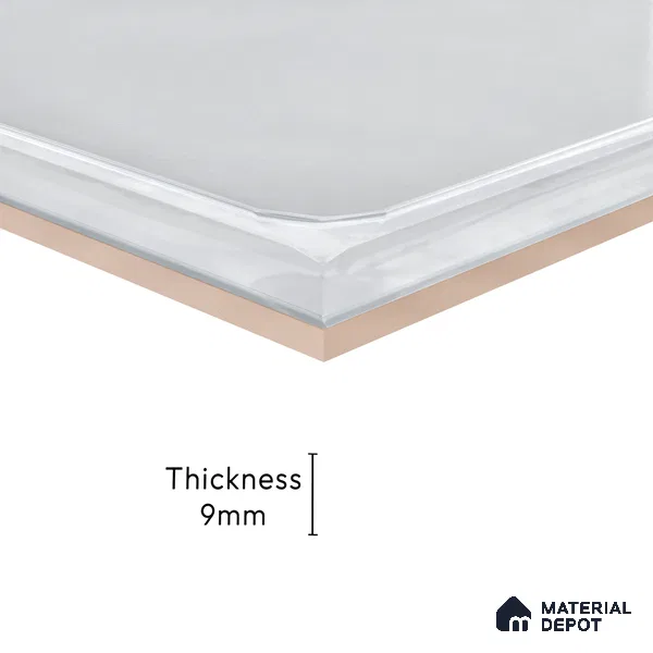 Subway Wall Tile TL 06439 M Glaciera Pearl 8 x 8 inch Ceramic Glossy Finish - 6 mm | 24 Random Design | Suitable for Accent / Feature Walls, Bathroom, Kitchen Wall & Backsplashes (Sample)