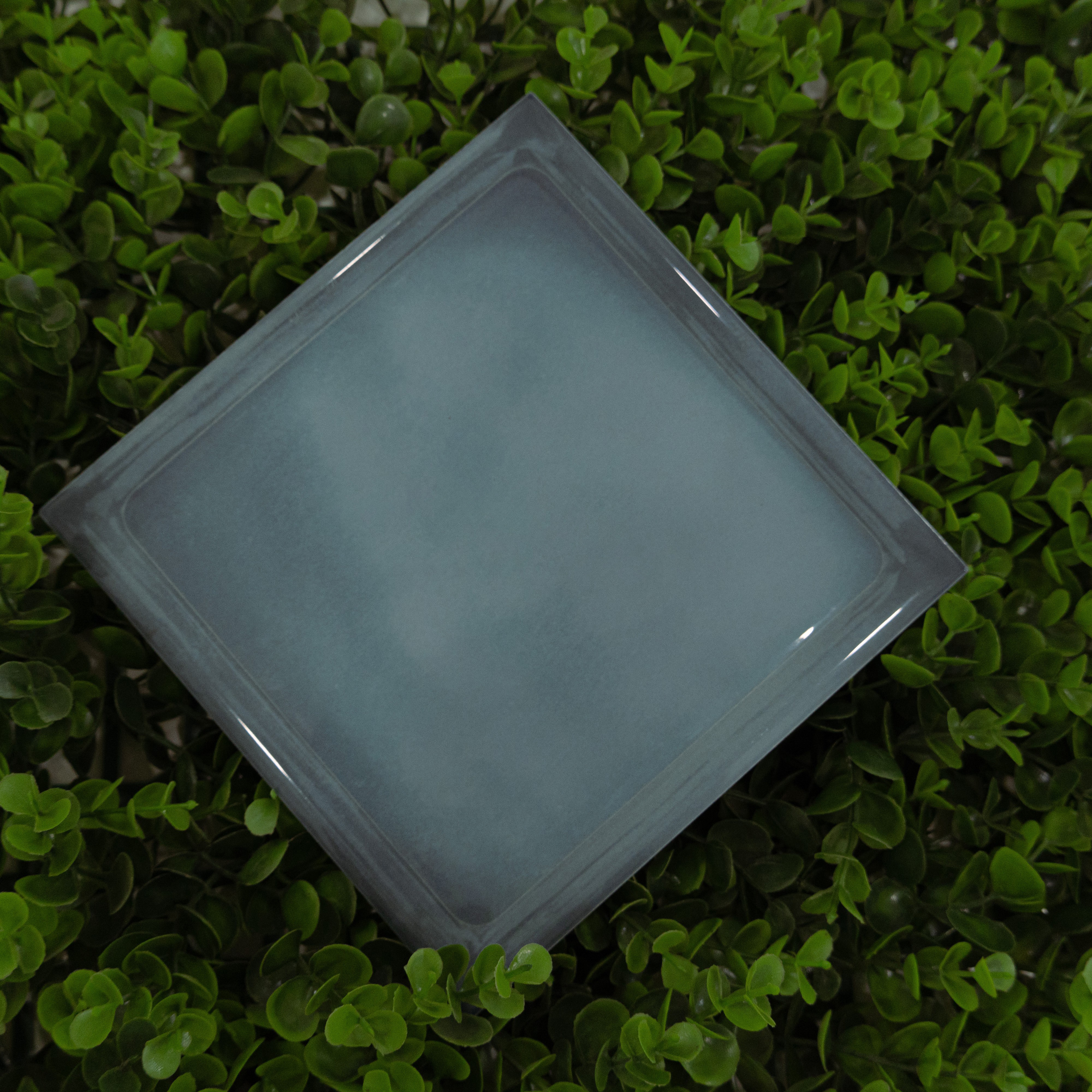 Subway Wall Tile TL 06439 Glaciera Lagoon Plain 8 x 8 inch Ceramic Glossy Finish - 6 mm | 24 Random Design | Suitable for Accent / Feature Walls, Bathroom, Kitchen Wall & Backsplashes (Sample)
