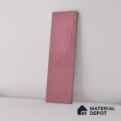 Subway Wall Tile TL 06164 B Solara Coral Blush Base 9 x 3 inch Ceramic Glossy Finish - 10 mm | 25 Random Design | Suitable for Accent / Feature Walls, Bathroom, Kitchen Wall & Backsplashes (Sample)