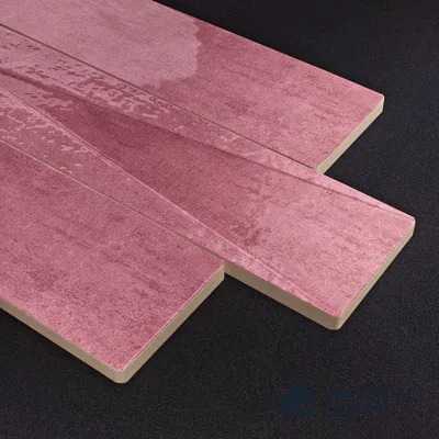 Subway Wall Tile TL 06164 B Solara Coral Blush Base 9 x 3 inch Ceramic Glossy Finish - 10 mm | 25 Random Design | Suitable for Accent / Feature Walls, Bathroom, Kitchen Wall & Backsplashes (Sample)