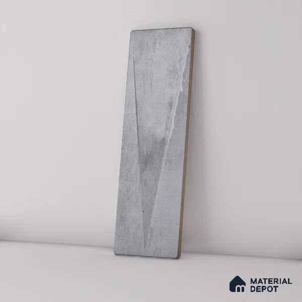 Subway Wall Tile TL 06164 C Solara Lunar Stone Decor 9 x 3 inch Ceramic Glossy Finish - 10 mm | 25 Random Design | Suitable for Accent / Feature Walls, Bathroom, Kitchen Wall & Backsplashes (Sample)
