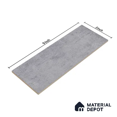 Subway Wall Tile TL 06164 D Solara Lunar Stone Base 9 x 3 inch Ceramic Glossy Finish - 10 mm | 25 Random Design | Suitable for Accent / Feature Walls, Bathroom, Kitchen Wall & Backsplashes