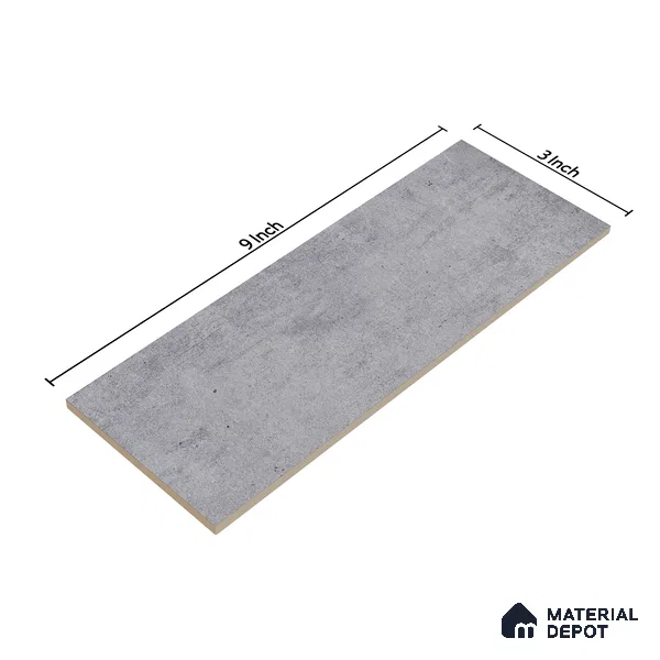 Subway Wall Tile TL 06164 D Solara Lunar Stone Base 9 x 3 inch Ceramic Glossy Finish - 10 mm | 25 Random Design | Suitable for Accent / Feature Walls, Bathroom, Kitchen Wall & Backsplashes