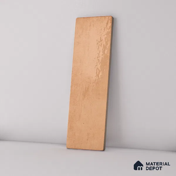 Subway Wall Tile TL 06164 H Solara Soft Dune Base 9 x 3 inch Ceramic Glossy Finish - 10 mm | 25 Random Design | Suitable for Accent / Feature Walls, Bathroom, Kitchen Wall & Backsplashes (Sample)