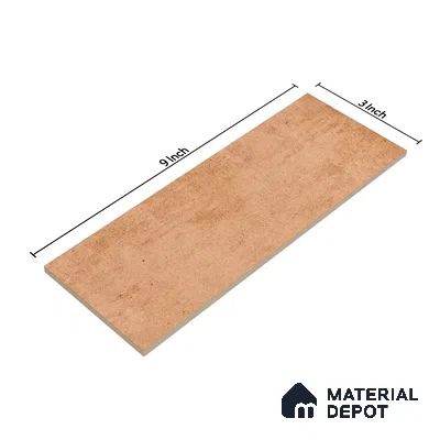 Subway Wall Tile TL 06164 H Solara Soft Dune Base 9 x 3 inch Ceramic Glossy Finish - 10 mm | 25 Random Design | Suitable for Accent / Feature Walls, Bathroom, Kitchen Wall & Backsplashes (Sample)