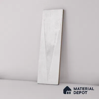 Subway Wall Tile TL 06164 I Solara Alpine White Decor 9 x 3 inch Ceramic Glossy Finish - 10 mm | 25 Random Design | Suitable for Accent / Feature Walls, Bathroom, Kitchen Wall & Backsplashes (Sample)