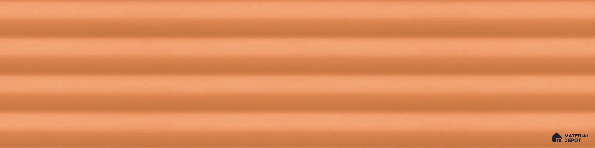 Fluted Subway Wall Tile TL 06165 H Whistle Amber Clay 12 x 3 inch Ceramic Matte Finish - 10 mm | Suitable for Accent / Feature Walls, Bathroom, Kitchen Wall & Backsplashes