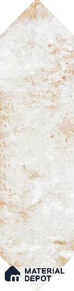 Subway Wall Tile TL 06163 D Cavalier Picket Snow Pearl 12 x 3 inch Ceramic Glossy Finish - 10 mm | 16 Random Design | Suitable for Accent / Feature Walls, Bathroom, Kitchen Wall & Backsplashes (Sample)