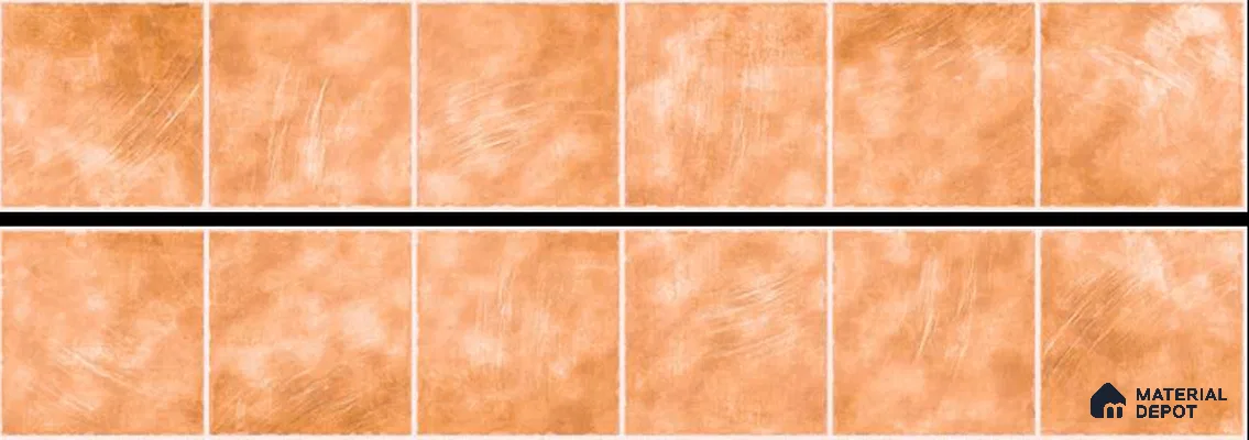 Stone Look Floor Tile TL 06574 Penny Amber Art 35 Inch x 6 Inch Vitrified Matte Finish - 9 mm | Suitable for Living Room, Kitchen & Bedroom