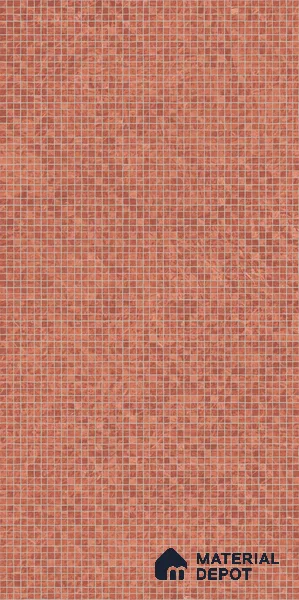 Faux Mosaic Floor & Wall Tile TL 10843 F Scarlet 4 ft x 2 ft Vitrified Granula Carving Matte Finish - 9 mm | 4 Random Design | Suitable for Living Room, Bedroom, Dining, Kitchen & Bathroom