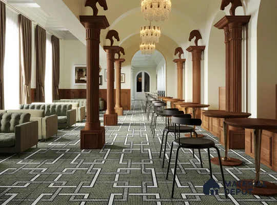 Faux Mosaic Floor & Wall Tile TL 10843 D Jade 4 ft x 2 ft Vitrified Granula Carving Matte Finish  - 9 mm | 4 Random Design | Suitable for Living Room, Bedroom, Dining, Kitchen & Bathroom (Sample)