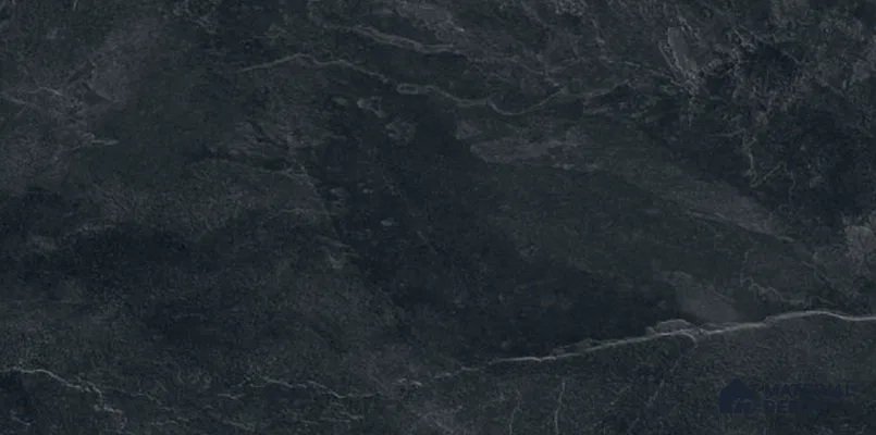 Stone Look Floor & Wall Tile TL 08087 F Archie Nero 6 ft x 4 ft Vitrified Matte Finish - 9 mm | Adhesive and Spacers Must be Used During Installation