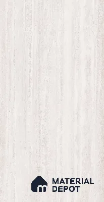 Travertine Floor & Wall Tile TL 12519 Royal Travertine Bianco 4 ft x 2 ft Vitrified Carving Matte Finish - 9 mm | Random 6 | Suitable for Living Room, Kitchen & Bathroom