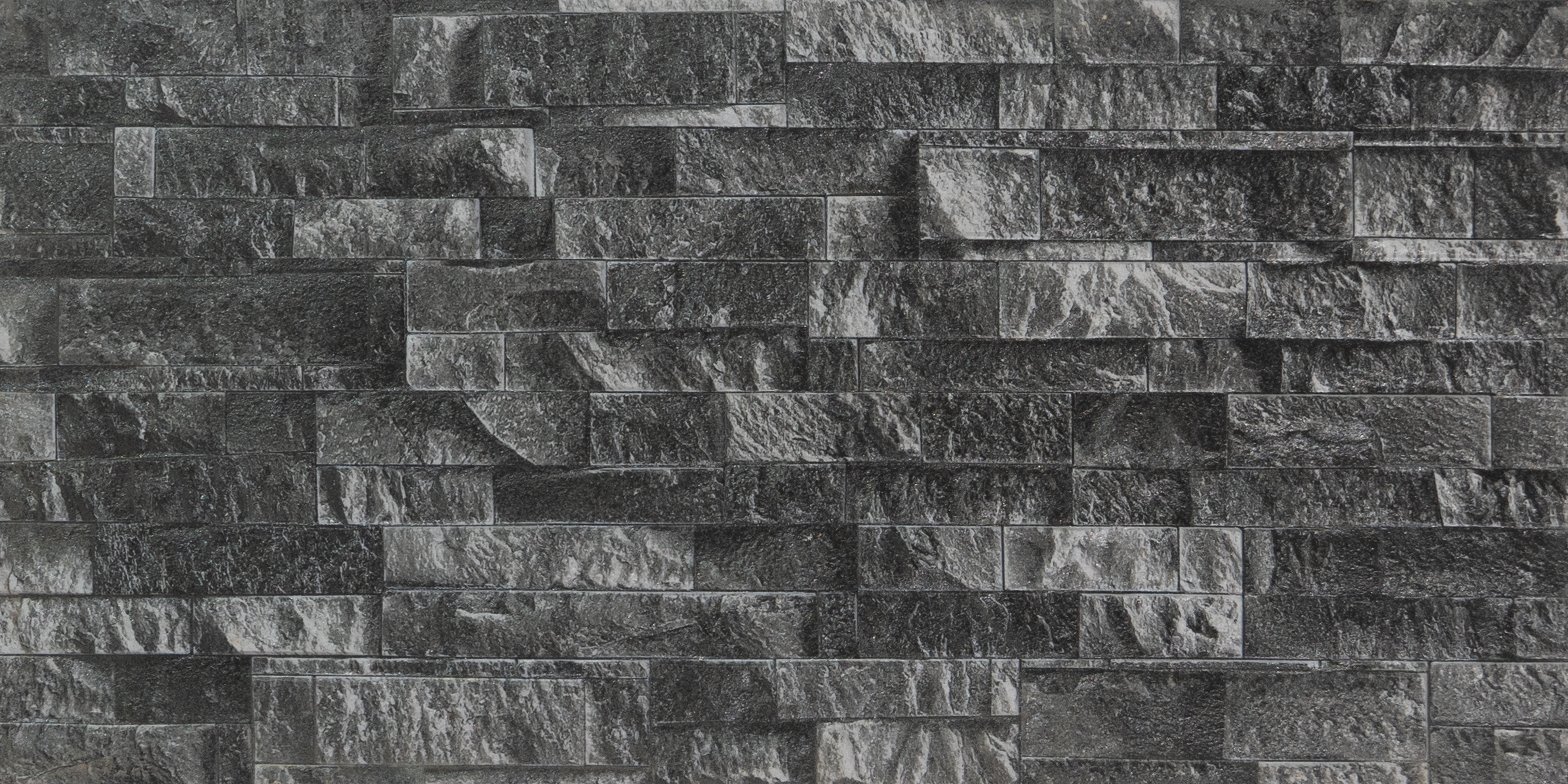 TL 00132 D Noir Black 2 ft x 1 ft Matte Finish Ceramic High Depth Elevation Wall Tile - 9 mm