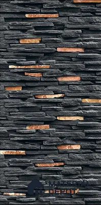 TL 00105 B Black 18 x 12 inch Matte Finish Ceramic High Depth Elevation Wall Tile - 8 mm