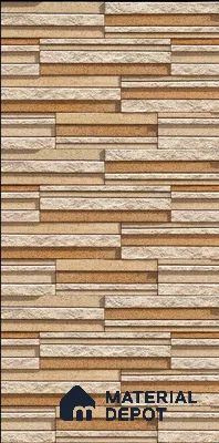 TL 00106 D Latte Beige 18 x 12 inch Matte Finish Ceramic High Depth Elevation Wall Tile - 8 mm