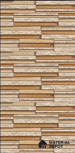 TL 00106 D Latte Beige 18 x 12 inch Matte Finish Ceramic High Depth Elevation Wall Tile - 8 mm