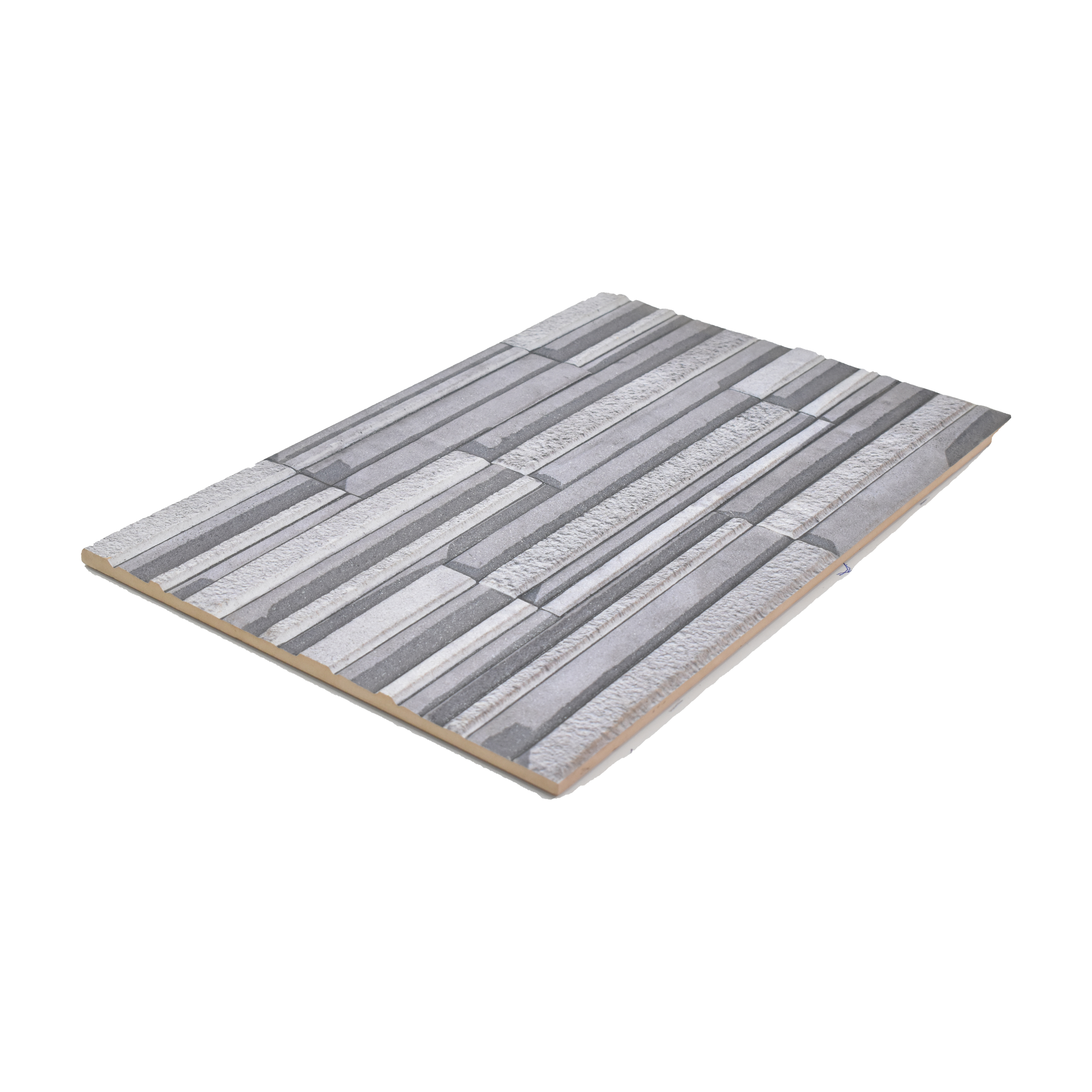 TL 00106 B Grey 18 x 12 inch Matte Finish Ceramic High Depth Elevation Wall Tile - 8 mm