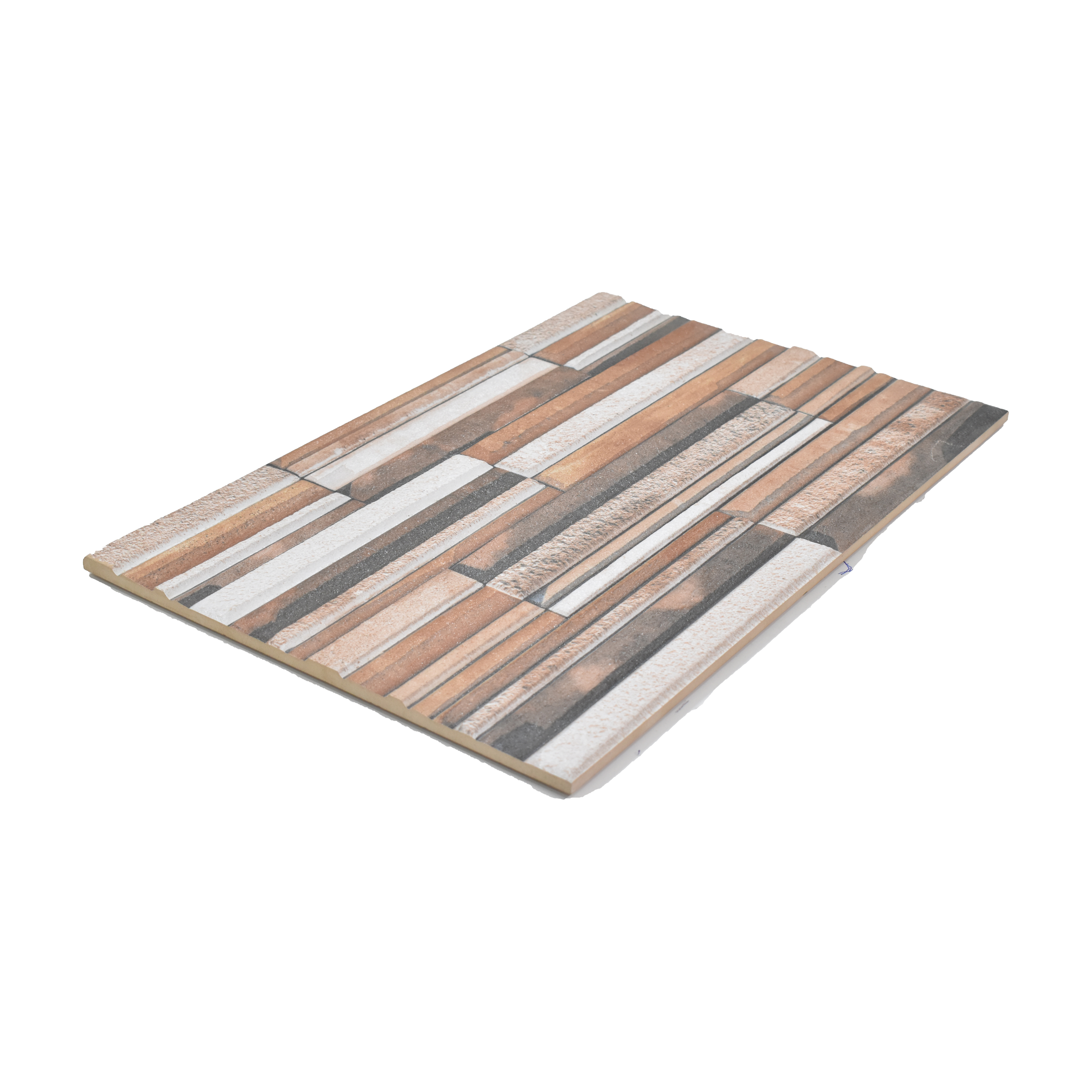 TL 00106 A Brown 18 x 12 inch Matte Finish Ceramic High Depth Elevation Wall Tile - 8 mm