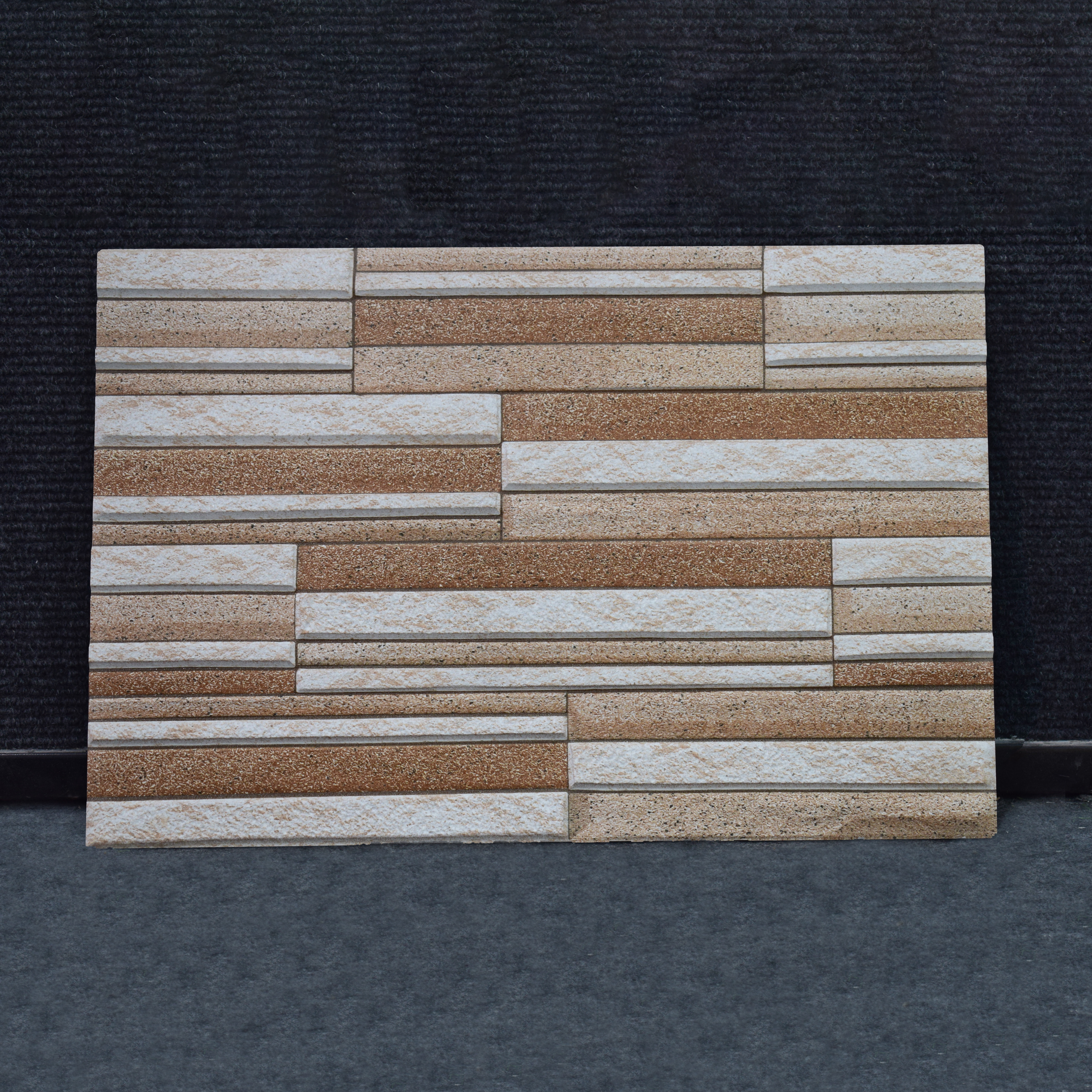 TL 00106 D Latte Beige 18 x 12 inch Matte Finish Ceramic High Depth Elevation Wall Tile - 8 mm