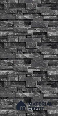 TL 00112 E Midnight Black 18 x 12 inch Matte Finish Ceramic High Depth Elevation Wall Tile - 8 mm