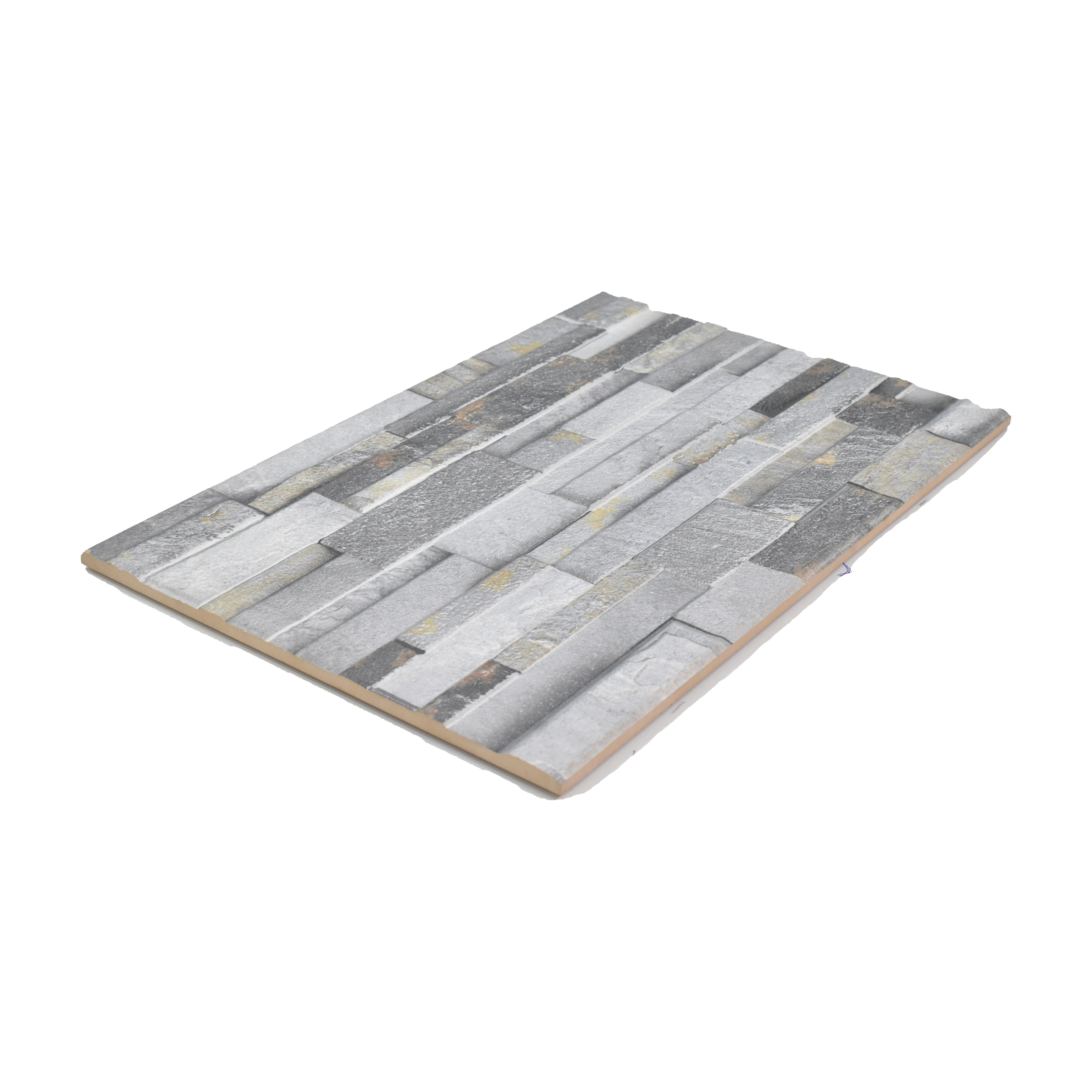 TL 00112 B Misty Grey 18 x 12 inch Matte Finish Ceramic High Depth Elevation Wall Tile - 8 mm