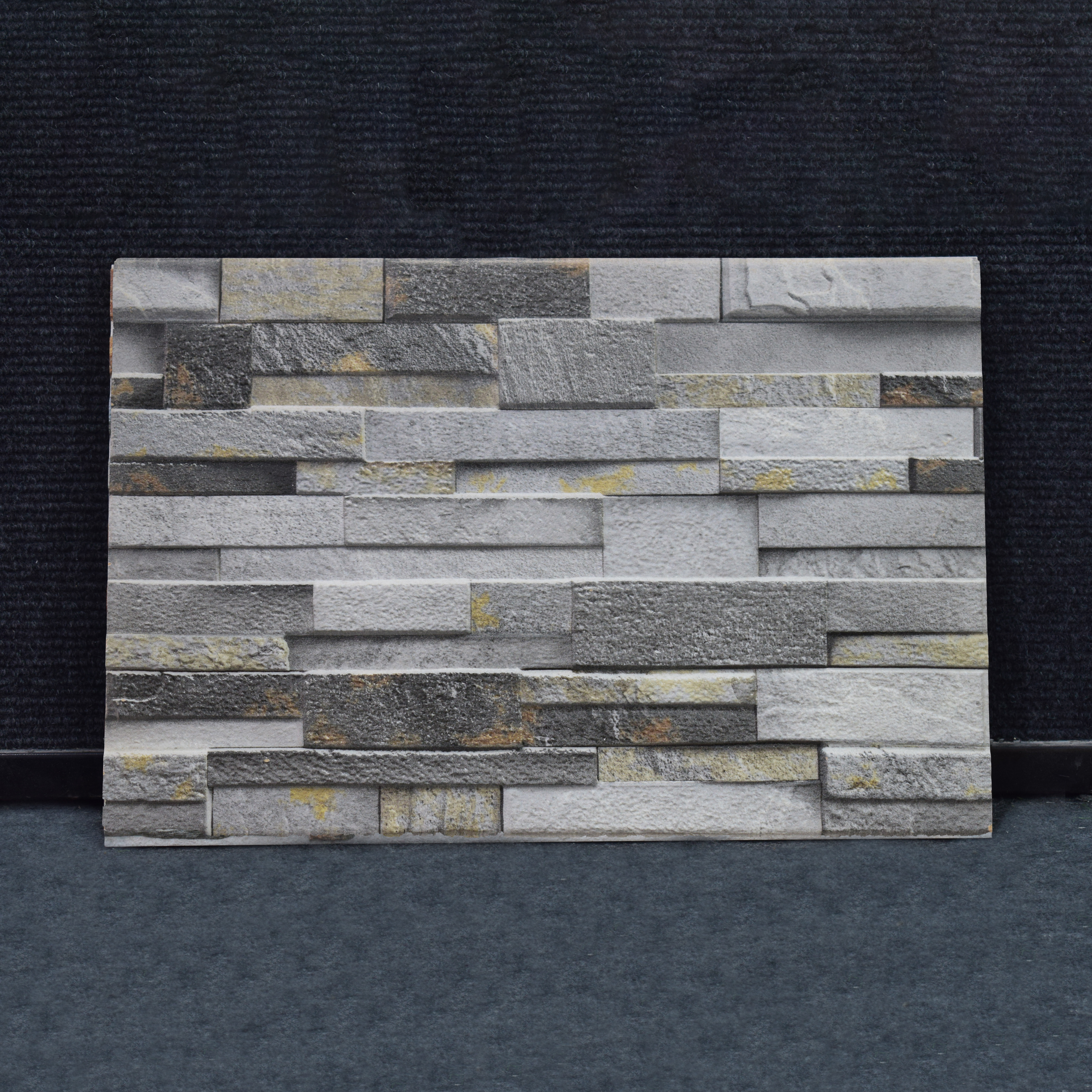 TL 00112 B Misty Grey 18 x 12 inch Matte Finish Ceramic High Depth Elevation Wall Tile - 8 mm