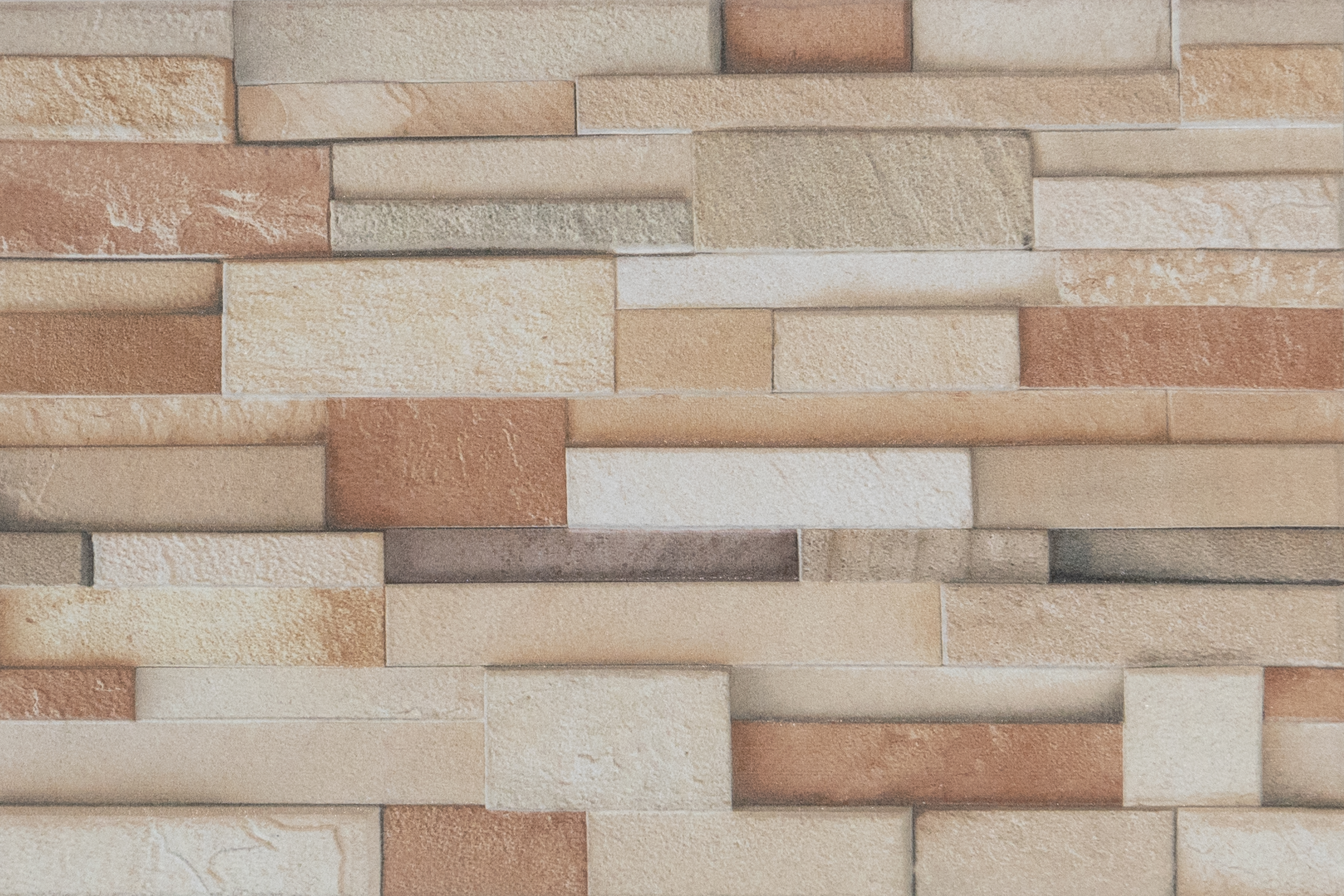 TL 00112 A Creamy Brown 18 x 12 inch Matte Finish Ceramic High Depth Elevation Wall Tile - 8 mm