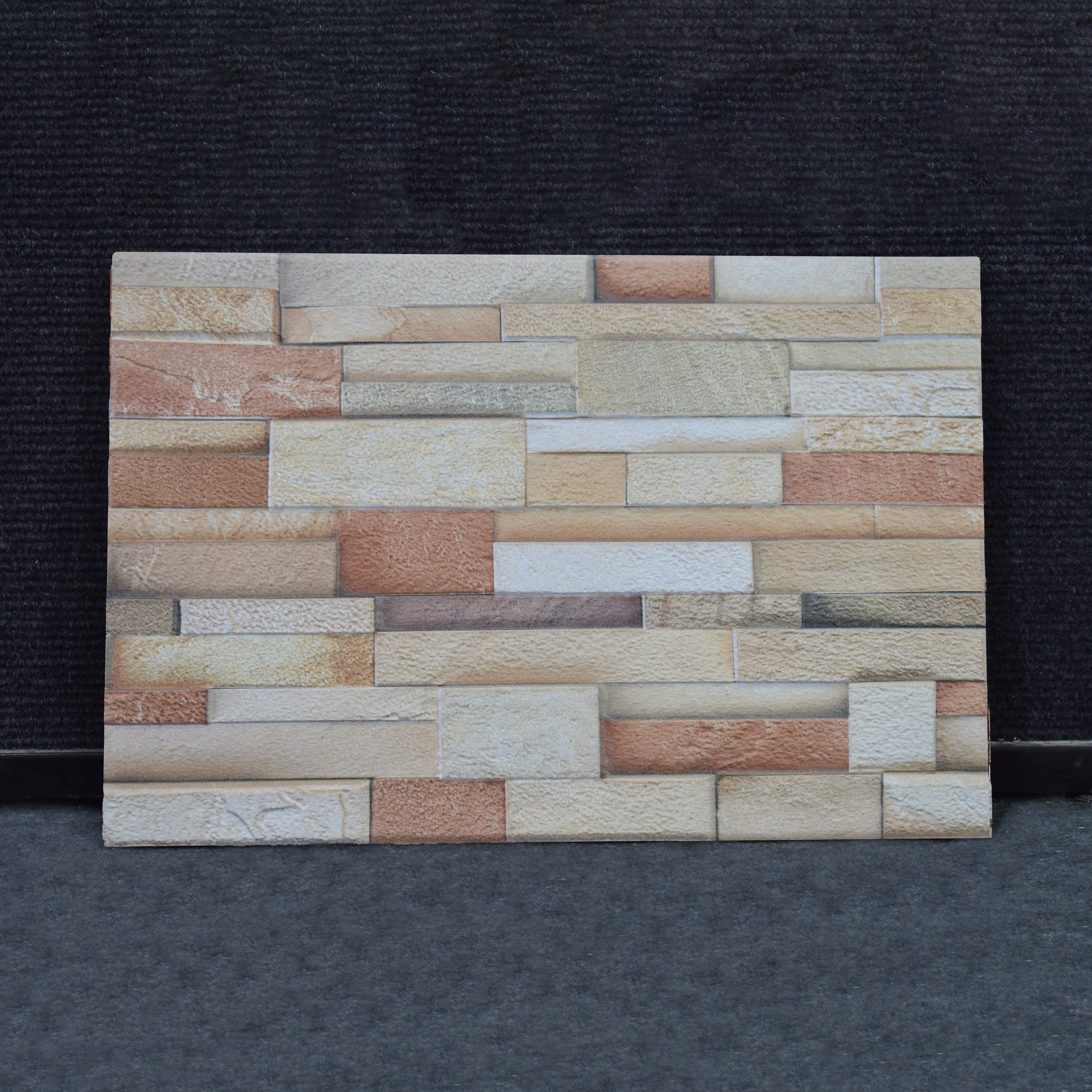 TL 00112 A Creamy Brown 18 x 12 inch Matte Finish Ceramic High Depth Elevation Wall Tile - 8 mm