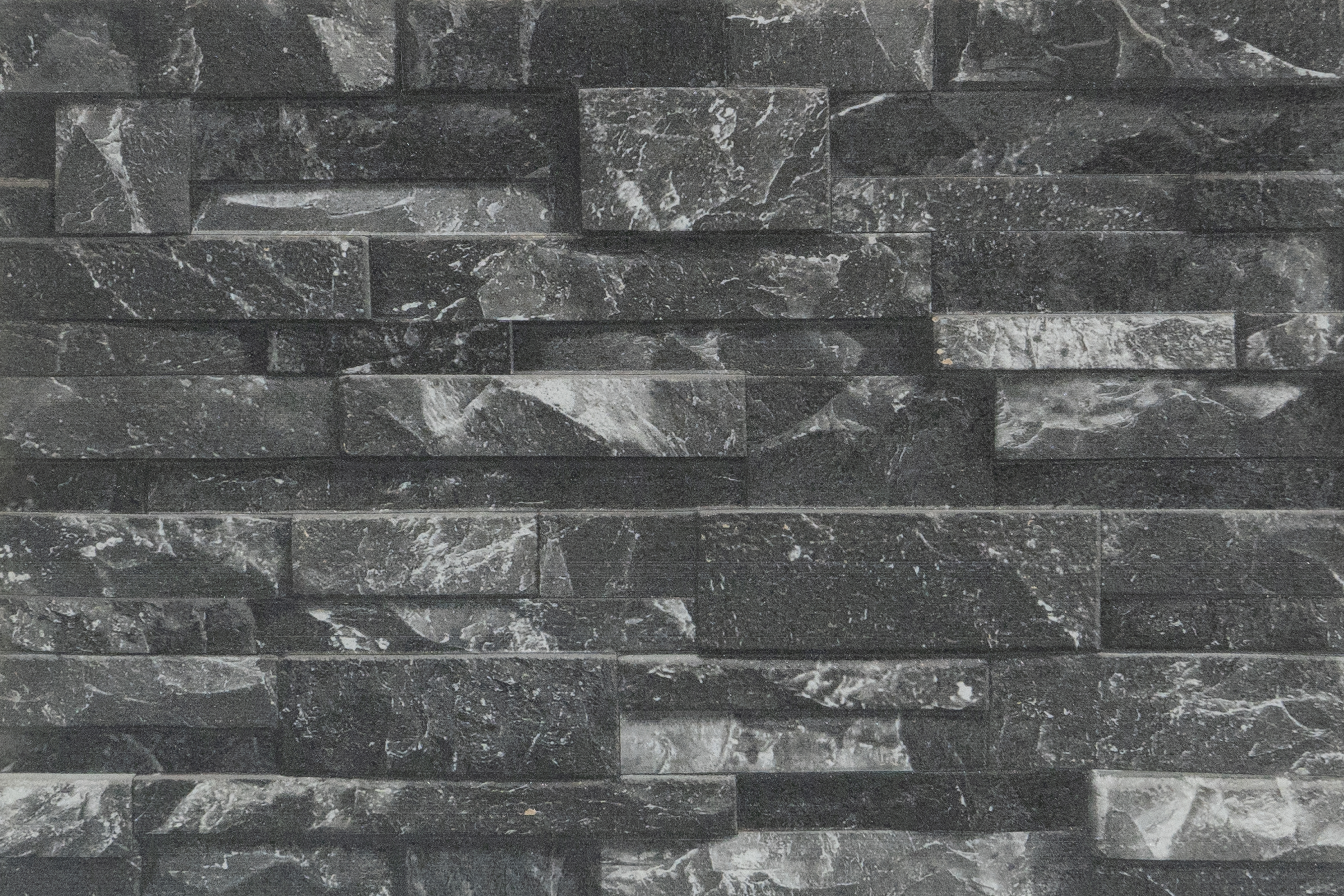 TL 00112 E Midnight Black 18 x 12 inch Matte Finish Ceramic High Depth Elevation Wall Tile - 8 mm