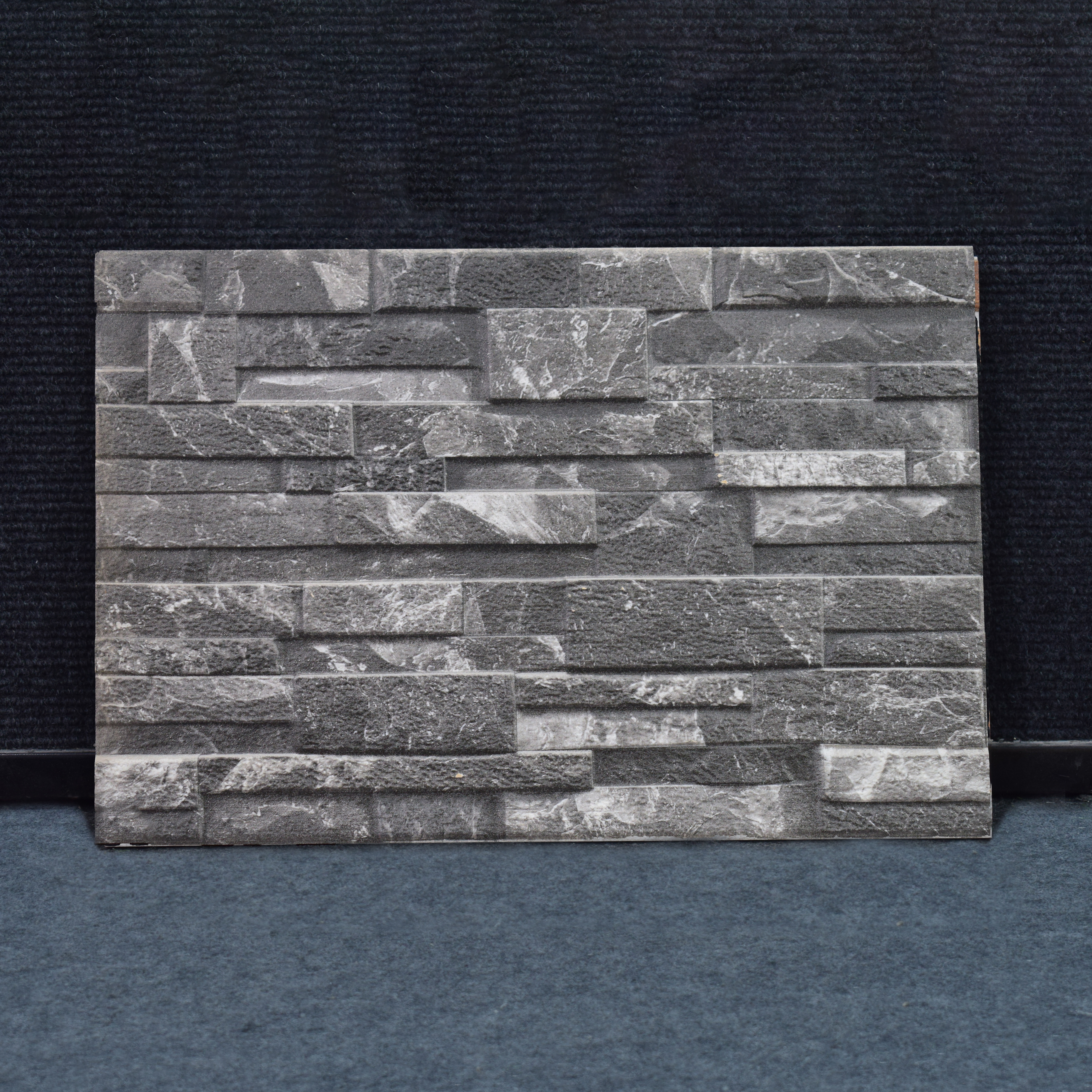 TL 00112 E Midnight Black 18 x 12 inch Matte Finish Ceramic High Depth Elevation Wall Tile - 8 mm