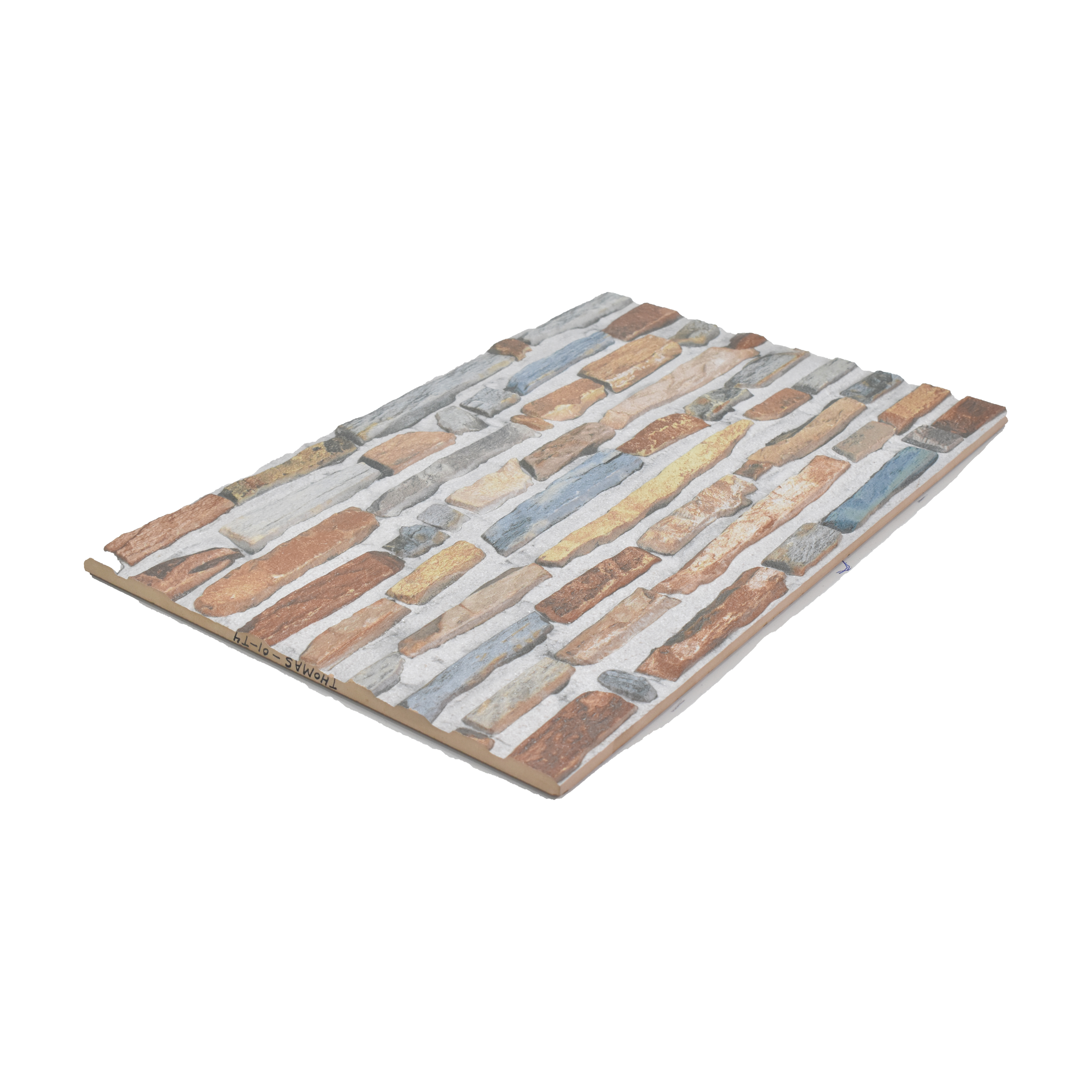 TL 00121 Brown & Grey 18 x 12 inch Matte Finish Ceramic High Depth Elevation Wall Tile - 8 mm
