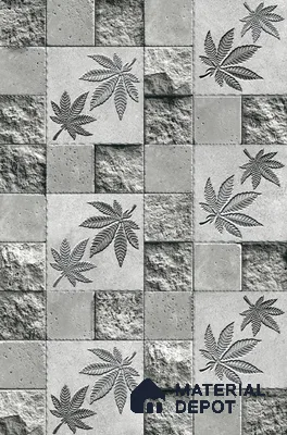 TL 00128 C Foggy Grey 2 ft x 1 ft Matte Finish Ceramic High Depth Elevation Wall Tile - 9 mm