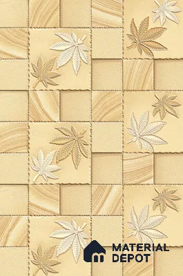 TL 00128 B Oyster Beige 2 ft x 1 ft Matte Finish Ceramic High Depth Elevation Wall Tile - 9 mm