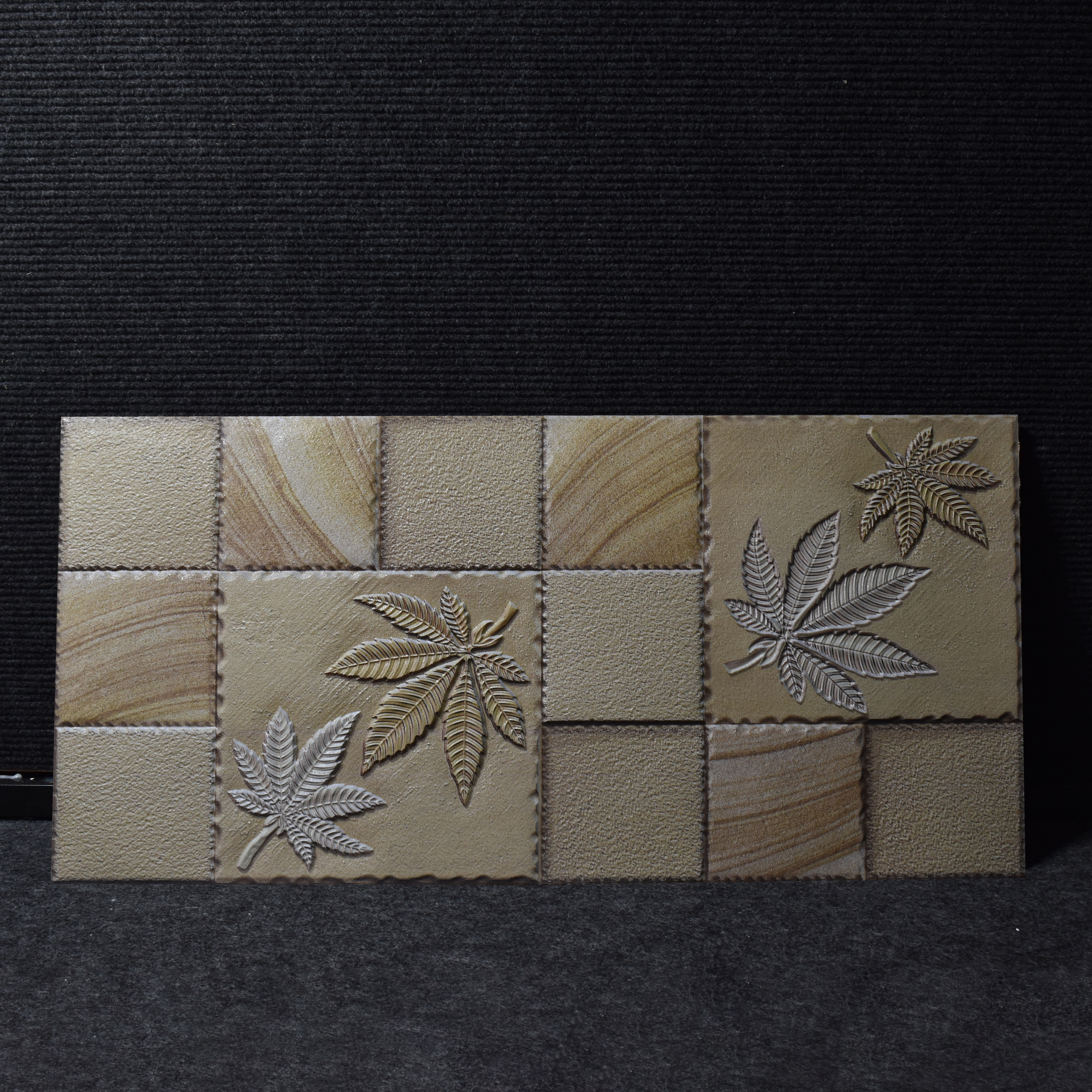 TL 00128 B Oyster Beige 2 ft x 1 ft Matte Finish Ceramic High Depth Elevation Wall Tile - 9 mm