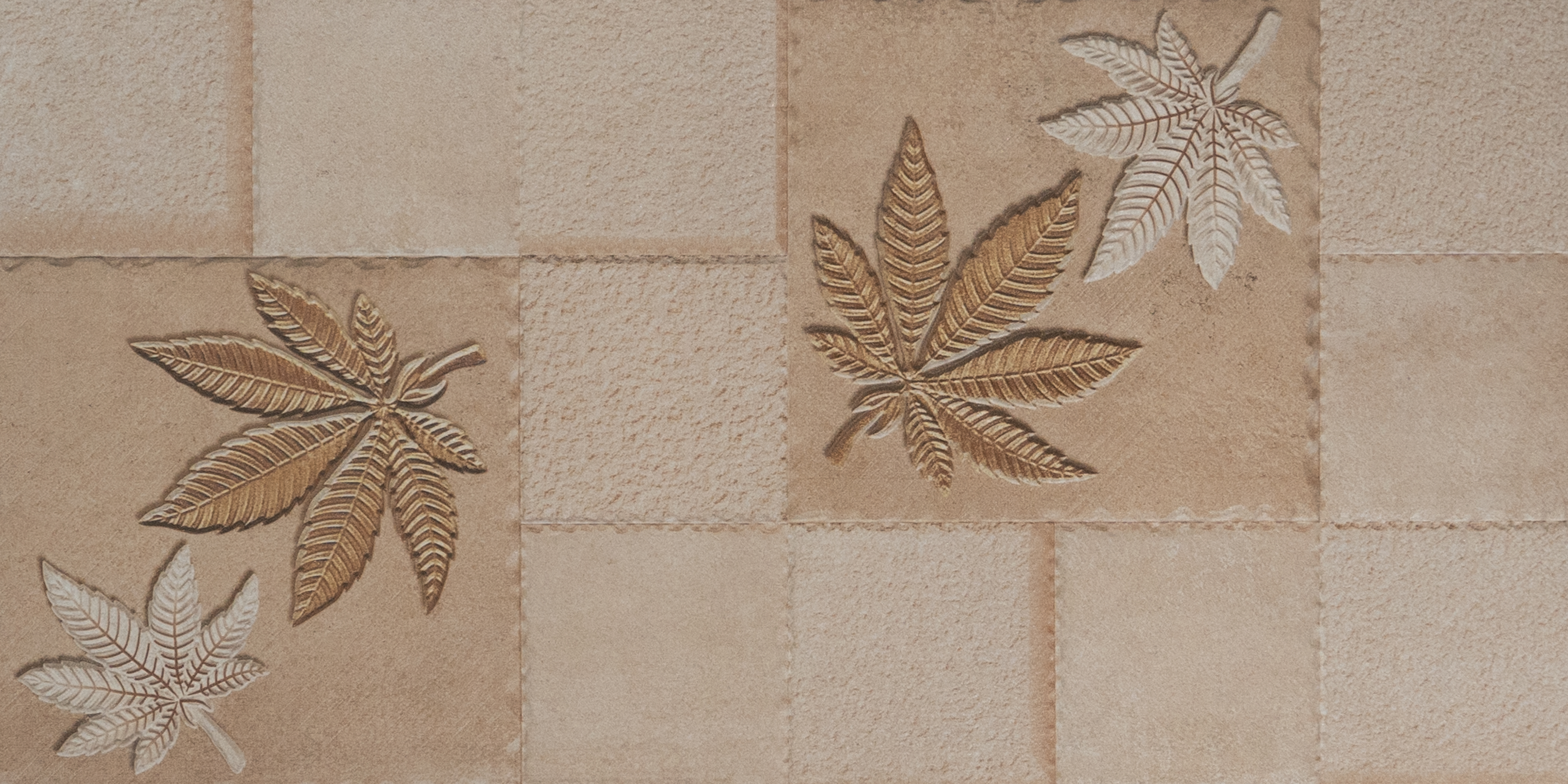 TL 00128 A Buff Beige 2 ft x 1 ft Matte Finish Ceramic High Depth Elevation Wall Tile - 9 mm