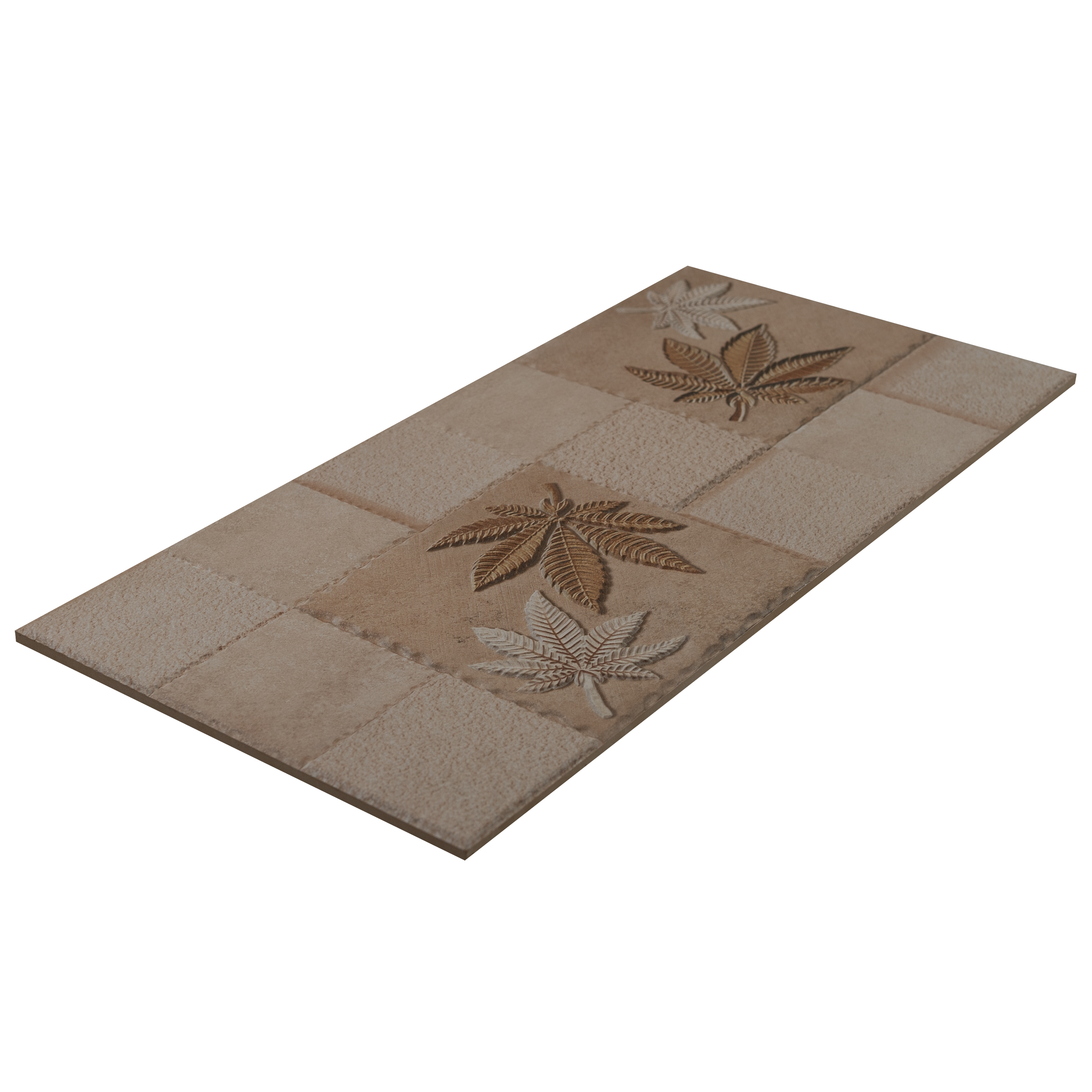 TL 00128 A Buff Beige 2 ft x 1 ft Matte Finish Ceramic High Depth Elevation Wall Tile - 9 mm