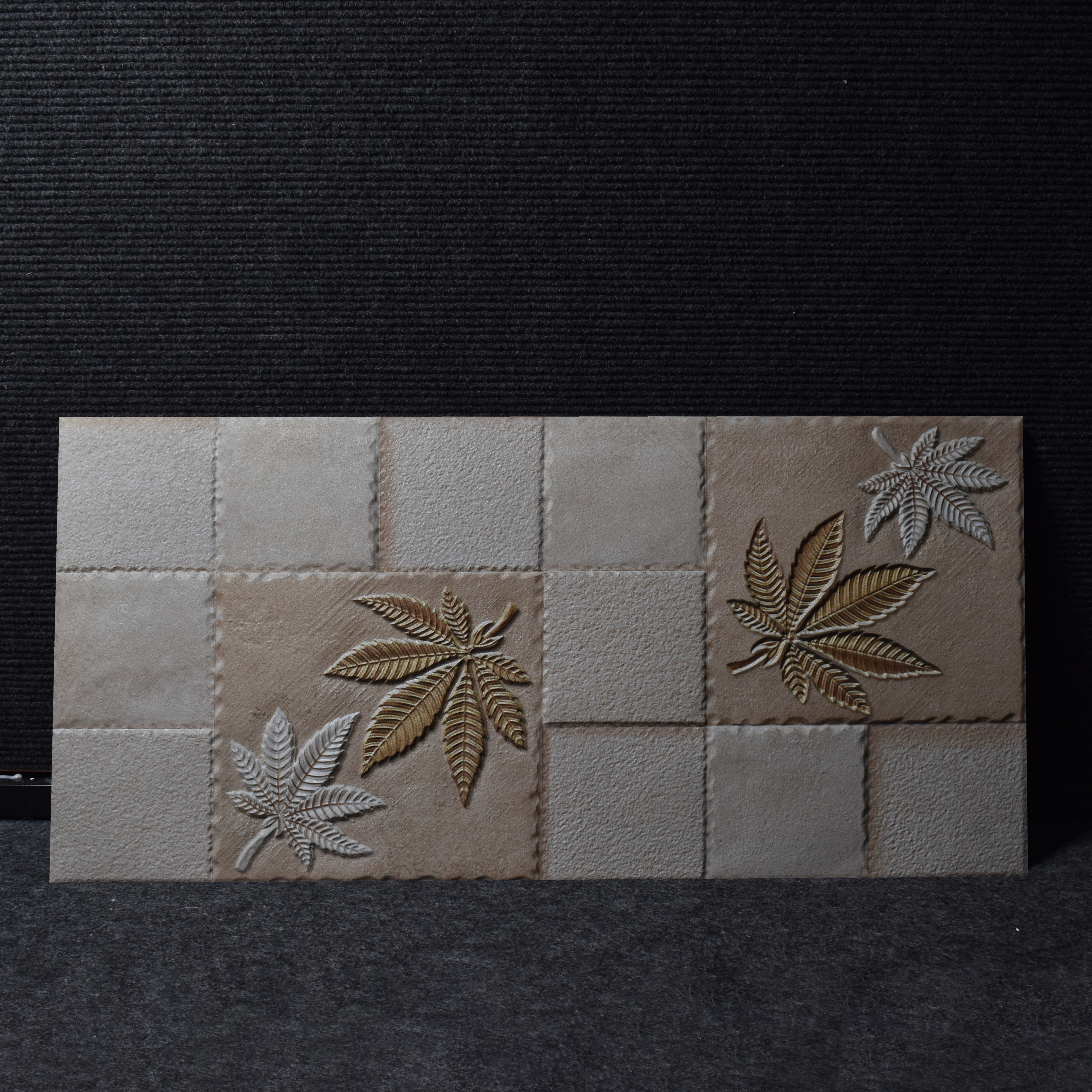 TL 00128 A Buff Beige 2 ft x 1 ft Matte Finish Ceramic High Depth Elevation Wall Tile - 9 mm