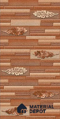 TL 00118 B Coffee Brown 18 x 12 inch Matte Finish Ceramic High Depth Elevation Wall Tile - 8 mm