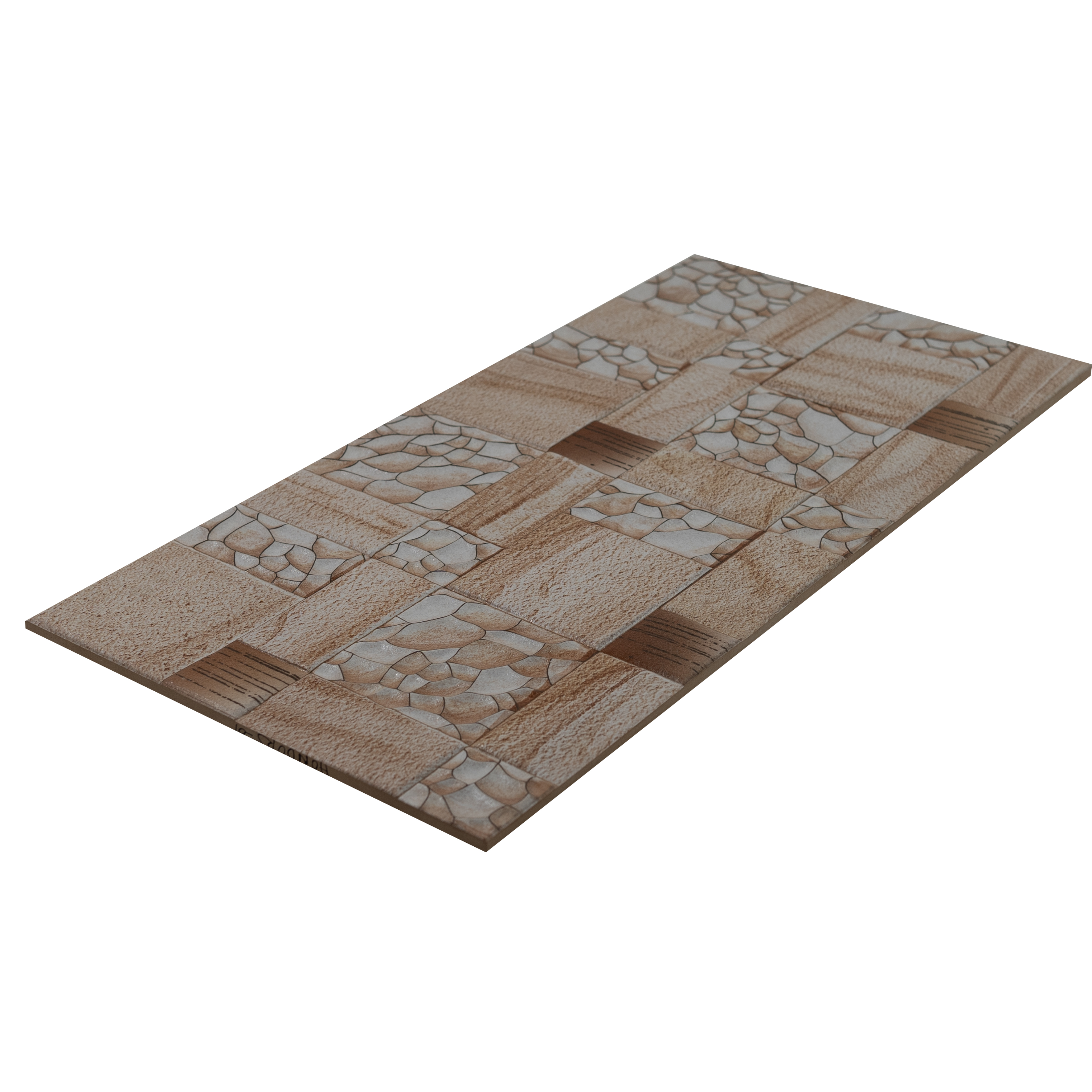 TL 00129 Cashew Beige 2 ft x 1 ft Matte Finish Ceramic High Depth Elevation Wall Tile - 9 mm