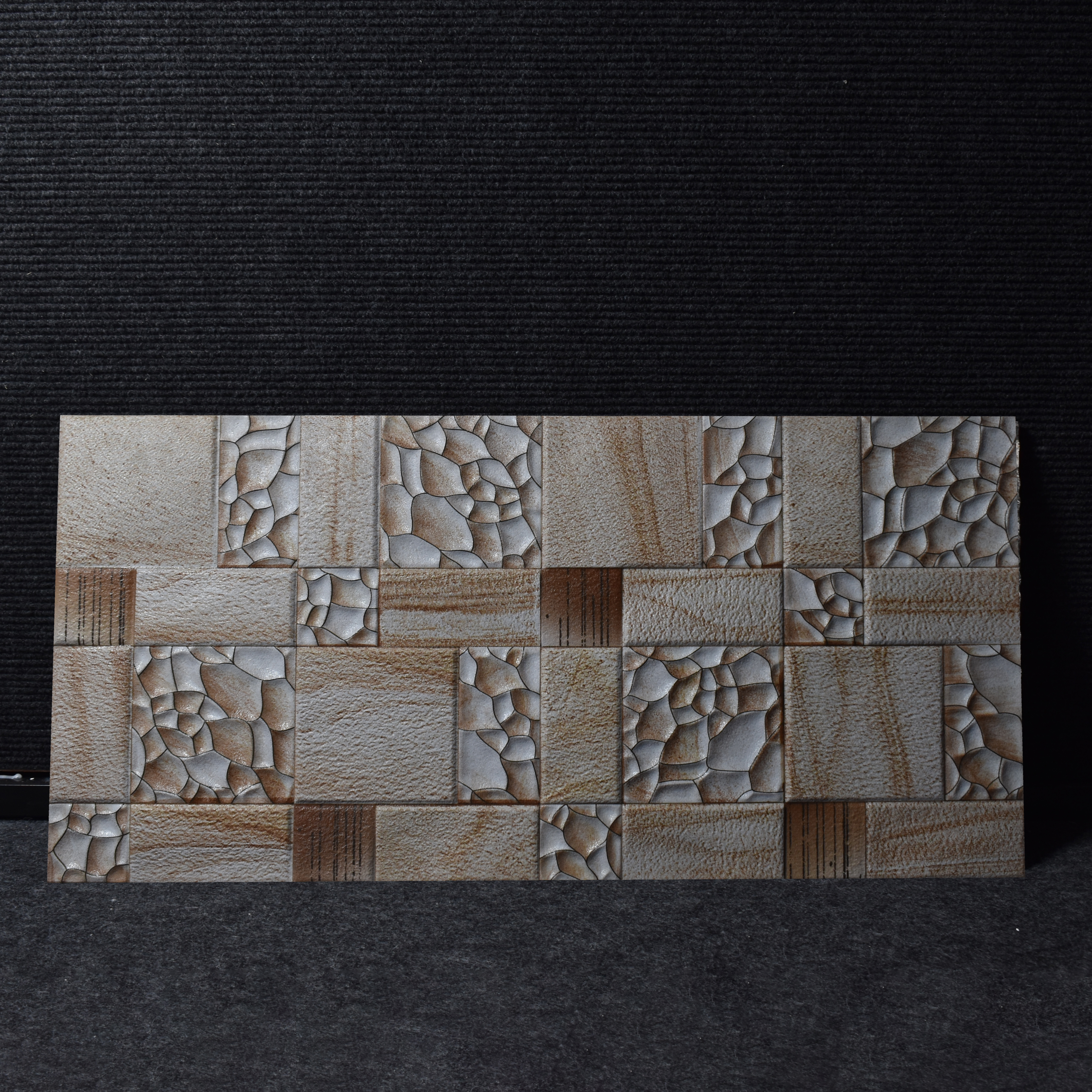 TL 00129 Cashew Beige 2 ft x 1 ft Matte Finish Ceramic High Depth Elevation Wall Tile - 9 mm