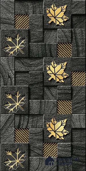 TL 00113 A Charcoal Black 18 x 12 inch Matte Finish Ceramic High Depth Elevation Wall Tile - 8 mm