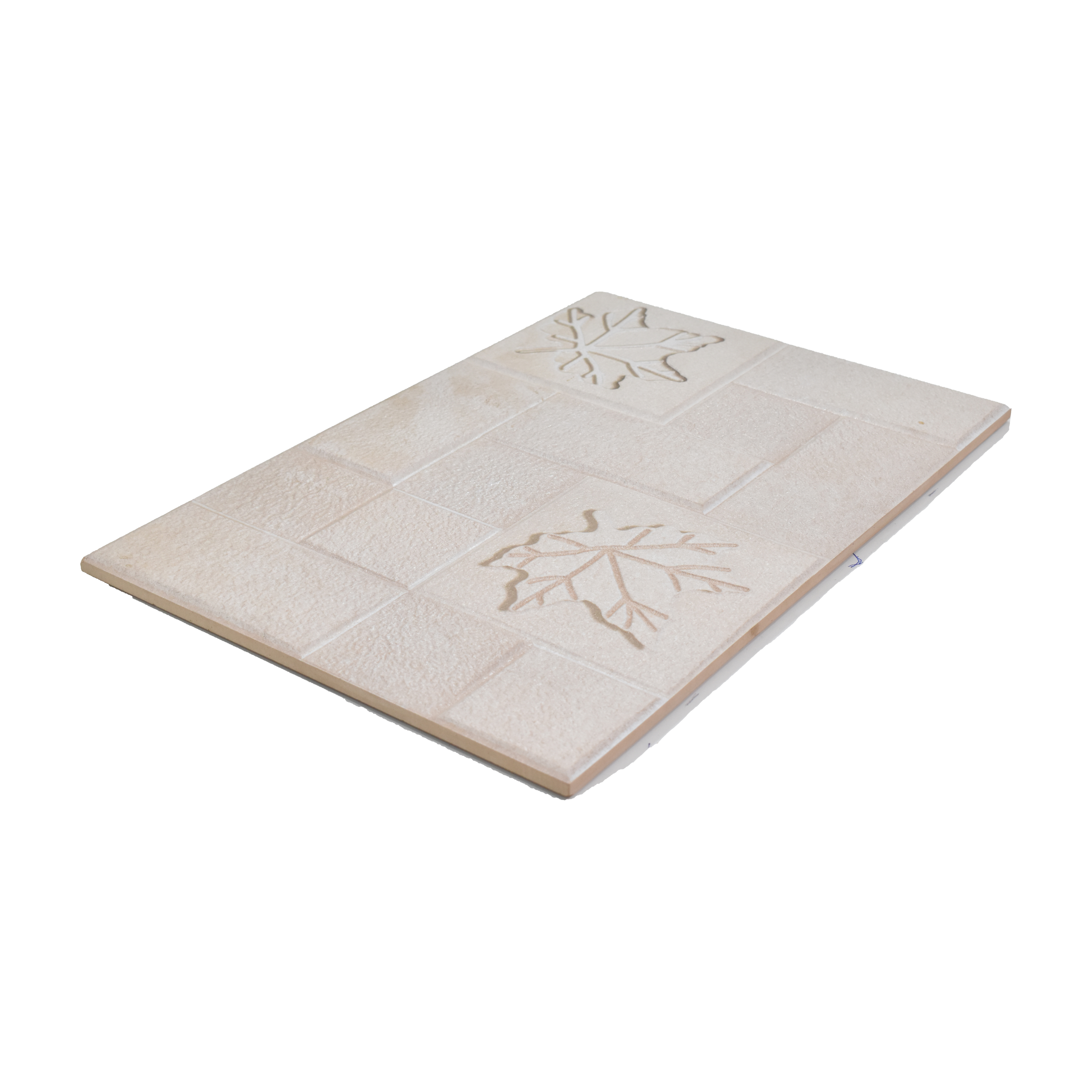 TL 00113 C Marshmallow Cream 18 x 12 inch Matte Finish Ceramic High Depth Elevation Wall Tile - 8 mm